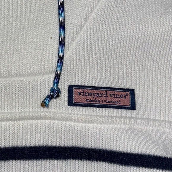 Vineyard Vines Funnel Neck Stripe Sweater L - Picture 7 of 8